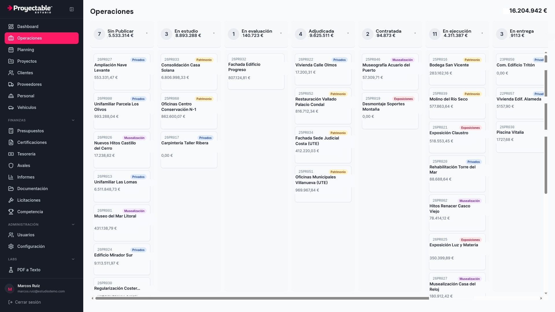 Operations pipeline